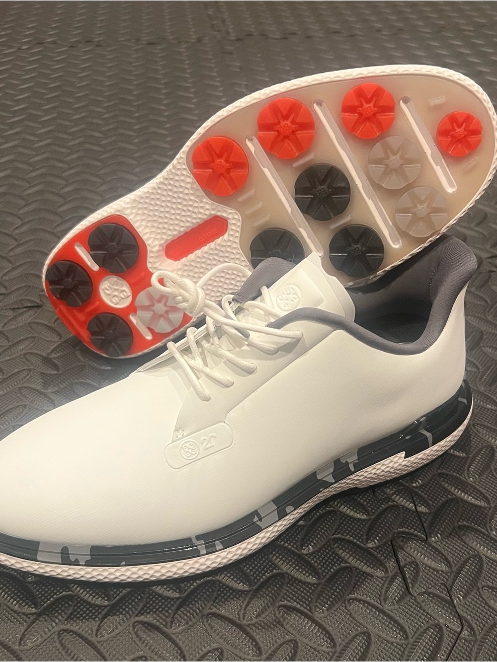 G/FORE Gallivan2r Camo Welt ‘Snow Charcoal’ GMF000060 Golf Shoe Gray Size 8.5